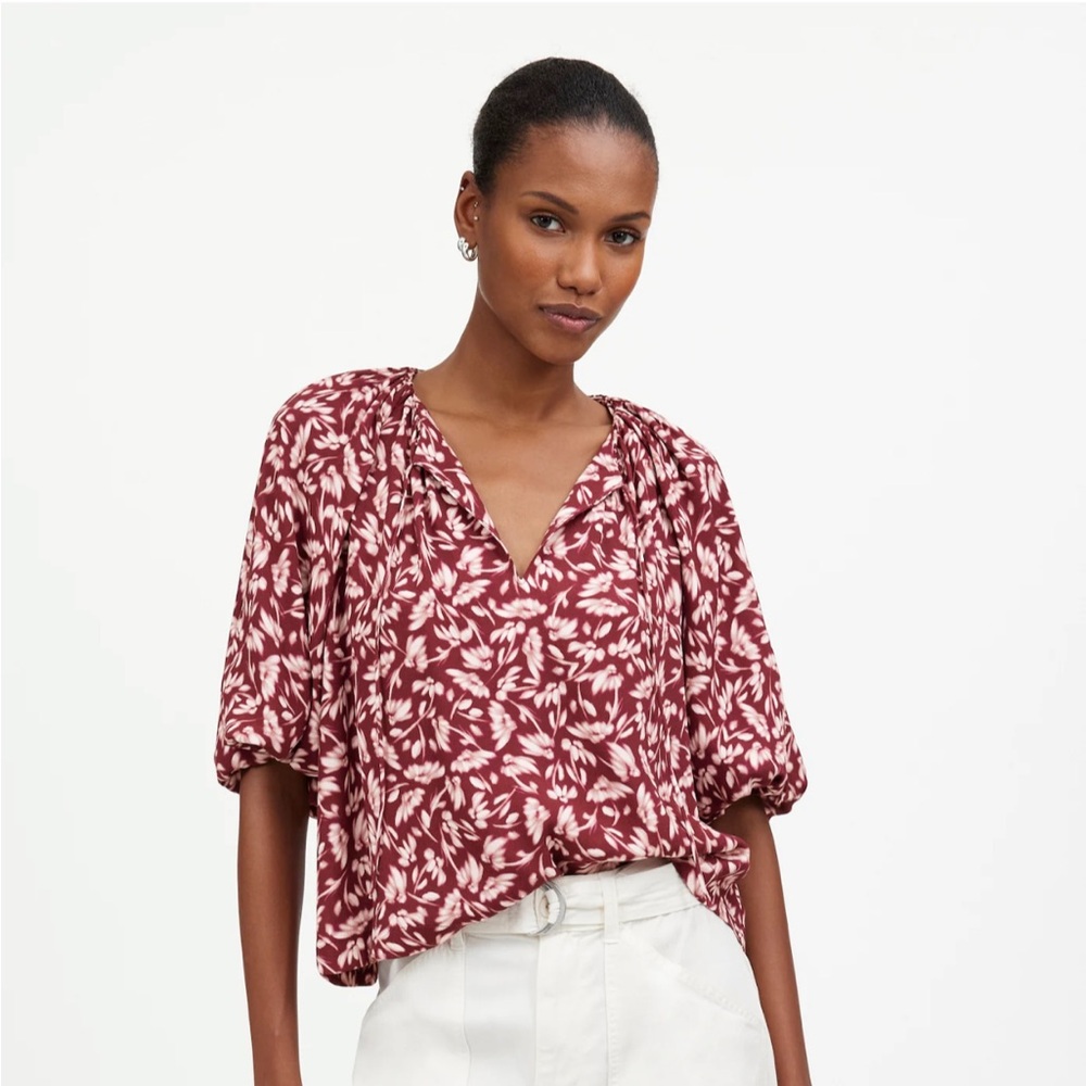 Madewell • Bubble-Sleeve Top in Floral